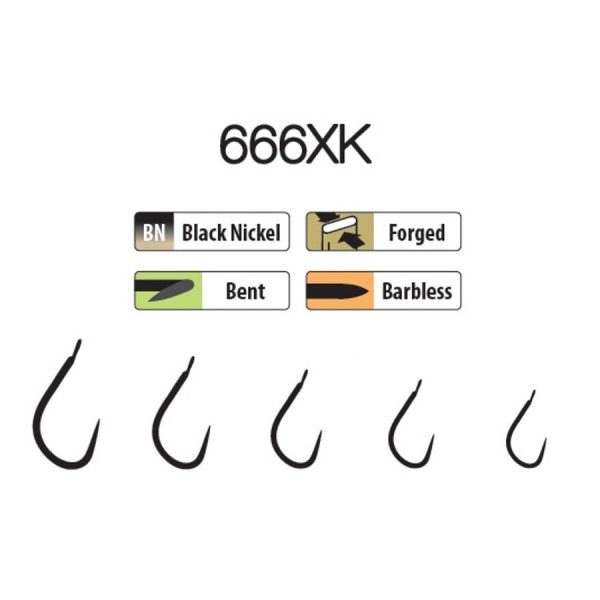 Trabucco XPS 666XK 16 Lapkás, Widerhakenloser Haken 25 Stück