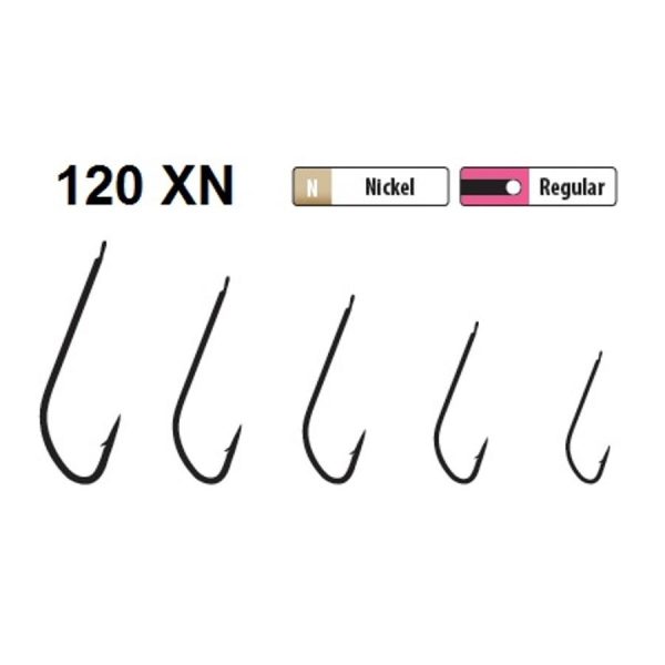 Trabucco XPS 120XN Größe 16, Haken mit Plättchen und Widerhaken, 25 Stk.