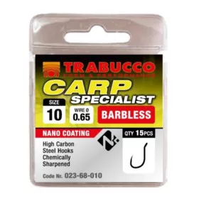   Trabucco Carp Specialist 14 Öhrhaken, Widerhakenloser Haken 15 Stk.