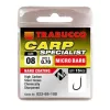 Trabucco Carp Specialist 12 Haken mit Plättchen, mit Widerhaken 15 Stk.