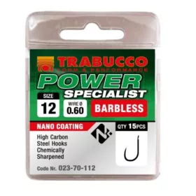   Trabucco Power Specialist 18 Plattenhaken ohne Widerhaken 15 Stk.