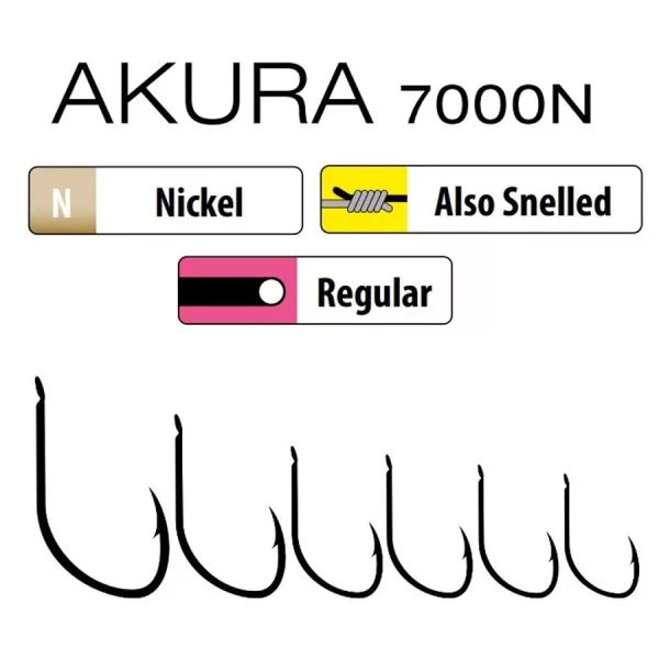 Trabucco Akura 7000 10 Plattenhaken, Haken mit Widerhaken 15 Stk.