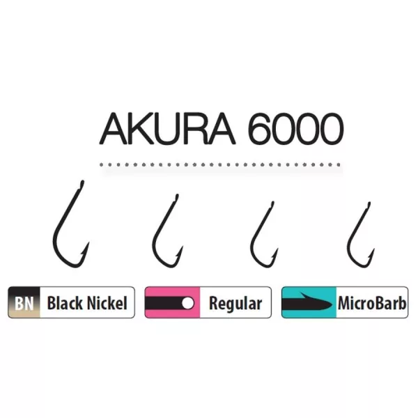 Trabucco Akura 6000 18 Plättchen, Haken mit Widerhaken 15 Stk.