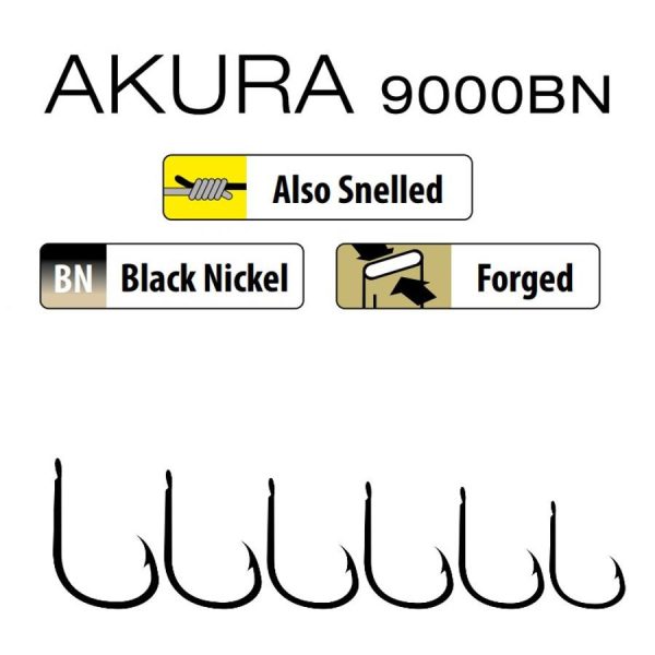 Trabucco Akura 9000 BN 14 Spatenhaken, Widerhakenhaken 15 Stk.