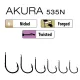 Trabucco Akura 535N 01 Spatenhaken, Widerhakenhaken 15 Stk.