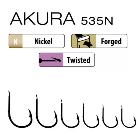 Trabucco Akura 535N 06 Spatenhaken, Widerhakenhaken 15 Stk.