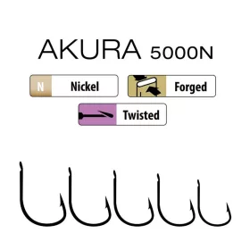 Trabucco Akura 5000N 01 Spatenhaken, Widerhakenhaken 15 Stk.