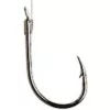 Trabucco Akura Mais 1/0 Haken mit Öhr, Widerhaken und Monofil-Vorfach 10 Stk