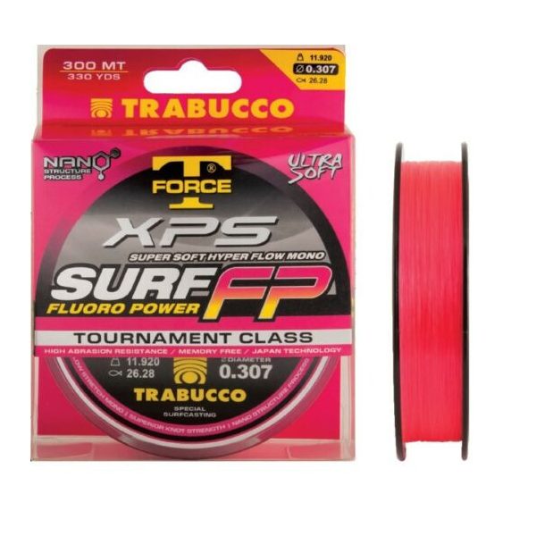 Trabucco T-Force XPS Surf Fluoro Power 0,22 600m Monofile Hauptschnur