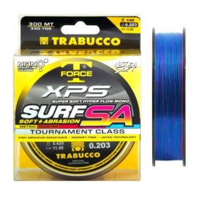   Trabucco T-Force XPS Surf Soft+Abrasion Mark System 300m 0,35mm Monofile Hauptschnur
