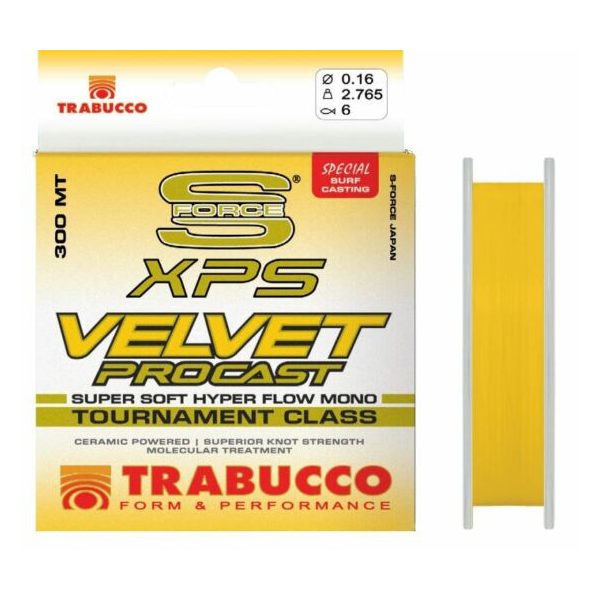 Trabucco S-Force XPS Velvet Pro Cast 600m 0,25mm Monofile Hauptschnur