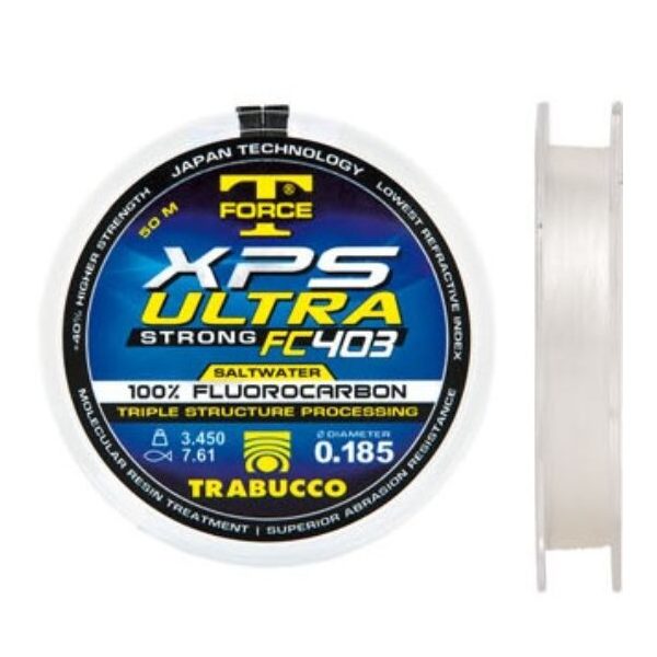 Trabucco T- Force XPS Ultra Fluorocarbon 403 Salzwasser 50m 0,37mm Monofiles Vorfach