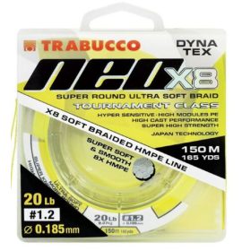   Trabucco Dyna-Tex Neo X8 150m 0,205mm Gelbe geflochtene Hauptschnur