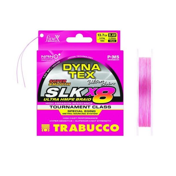 Trabucco Dyna-Tex SLK X8 Special EGI 150m 0,128mm Geflochtene Hauptschnur