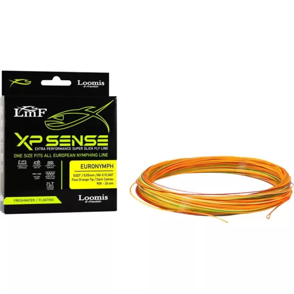 Loomis & Franklin XP Sense Fly Line Euro Nymph #0-5 23,4+1m Dark Camou Fliegenhauptschnur