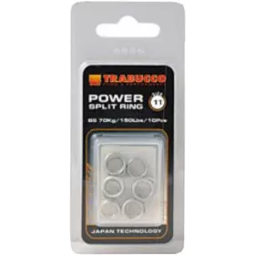 Trabucco Power Split Ring 12,5mm Schlüsselring 6 Stück