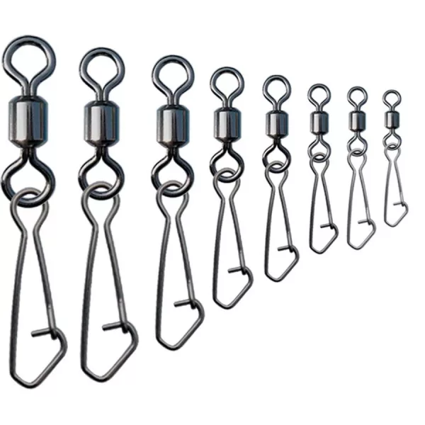 Trabucco Rolling Hooked Snap 14 Karabinerwirbel 12 Stk.