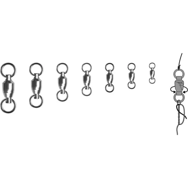 Trabucco BB Swivel Solid Ring 05 Wirbel 6 Stk.