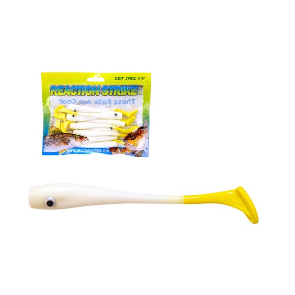 Arno Sphere Minnow White-Yellow 11cm Plastikk&ouml;der 10 Stk.