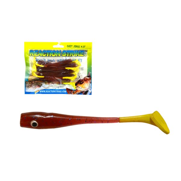 Arno Sphere Minnow Claret-Yellow 11cm Gummiköder 10 Stk.