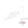 Delphin Strip ZEBRA #8 - 2gr - Blinker - Hakengröße #8