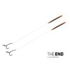 Delphin THE END D-Rig gebundener Haken / 2 Stk. Vorgebundener Haken 20cm/0,35mm/#6