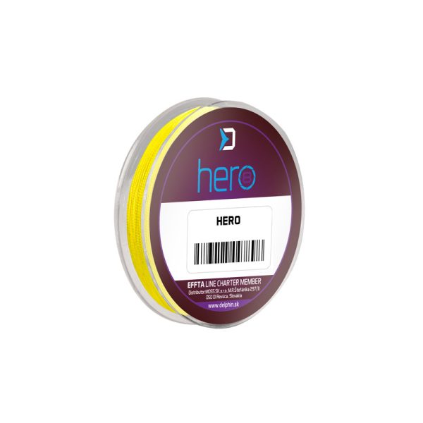 Delphin HERO 8 0,25mm Geflochten Fluo gelb
