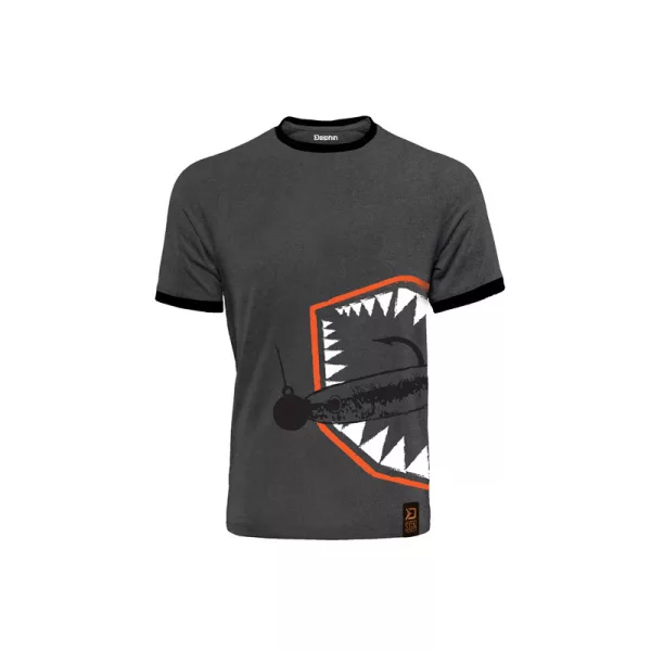 Delphin - ATAK! Schwarz Gemustert - T-Shirt - S