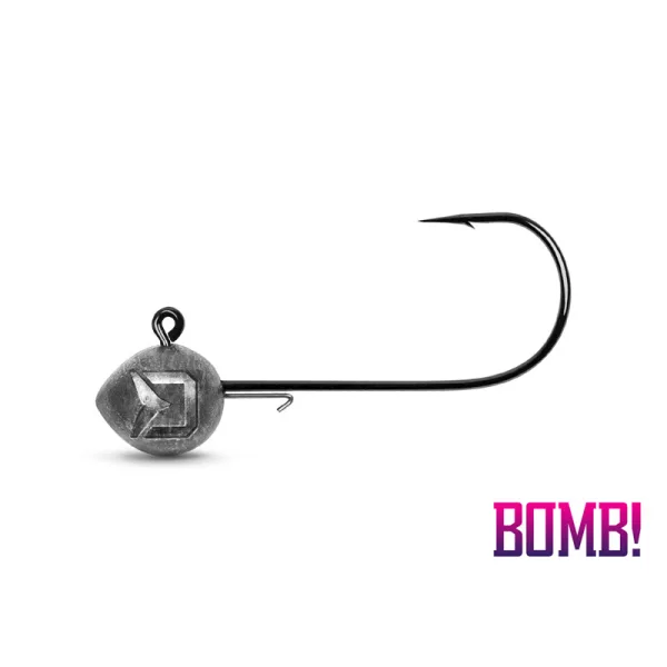 Delphin Bomb! 1/0 5gr Jigkopf mit Halterung 5 Stk.