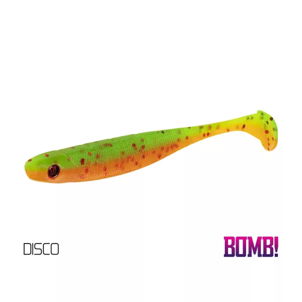 Delphin BOMB! Gummifisch Rippa - Disco 5 Stk. Gummiköder 10cm