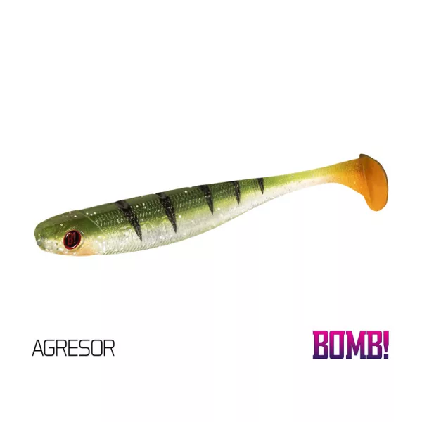 Delphin Top mix BOMB! Rippa Köder - Agresor + Redface + Best + Candy + Virus 5 Stück Gummiköder 10cm