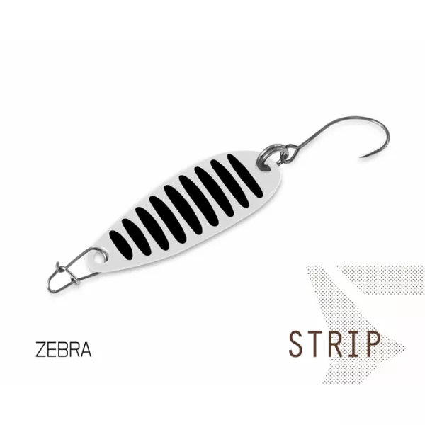 Delphin Blinker STRIP Taumelblinker 10 5gr Zebra