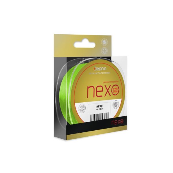 Delphin NEXO 12 / fluo grün 0,16mm 24,2lbs 1300m geflochtene Hauptschnur