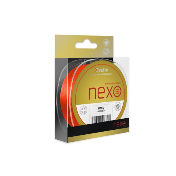 Delphin NEXO 8 / fluo orange 0,20mm 31,9lbs 130m geflochtene Hauptschnur