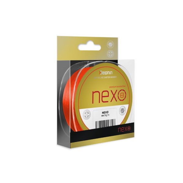 Delphin NEXO 8 / fluo orange 0,18mm 25,6lbs 300m geflochtene Hauptschnur