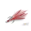 Delphin B!RD Hook TRIPLE / 3 Stk. rote Federn #6