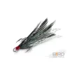 Delphin B!RD Hook TRIPLE / 3 Stk. schwarze Federn #8