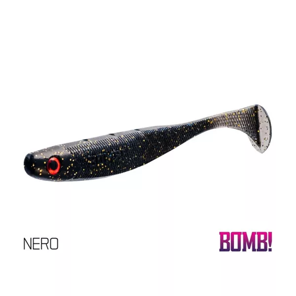 Delphin DuoPACK BOX BOMB! Rippa / 12x 5 Stk. 5cm/NERO Gummifisch