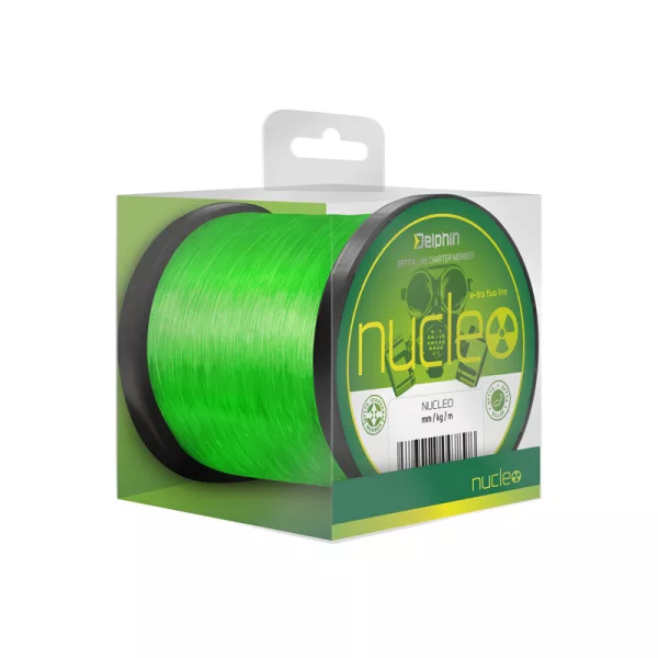 Delphin Nucleo Fluo Grün 0,35mm 15000m Karpfen-Monofil-Hauptschnur