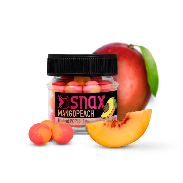 Delphin D SNAX POP Köder 12mm/20g Mango-Pfirsich Pop-Up Feeder Köder
