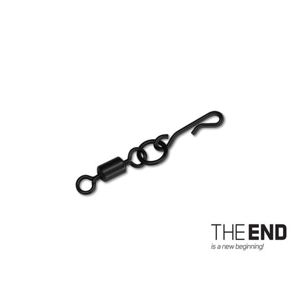 Delphin THE END Q-Cast Q-förmiger Wirbel mit Ring #4 10 Stk.