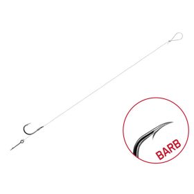   Delphin FLR Sting 12cm 0.25mm #6 Vorgebundenes Haken mit Widerhaken und Ködernadel 6 Stk.