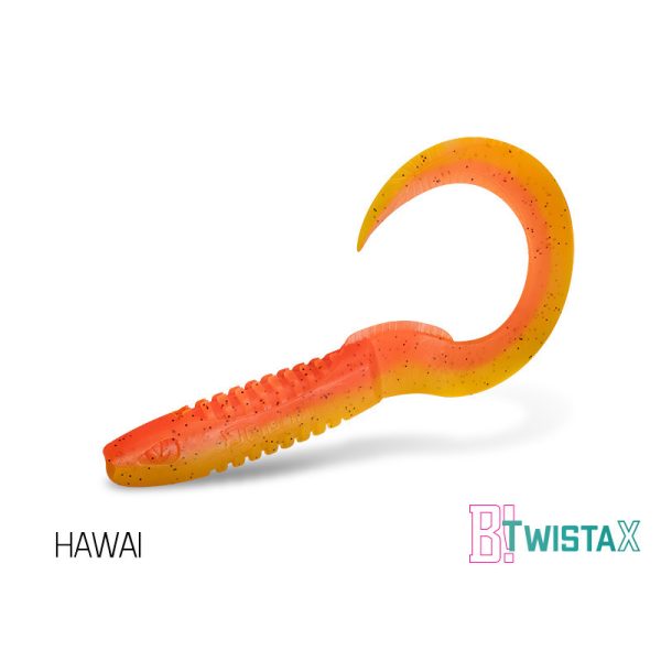 Delphin TwistaX Eeltail UVs - Hawai 6cm Kunststoffköder 5 Stk.