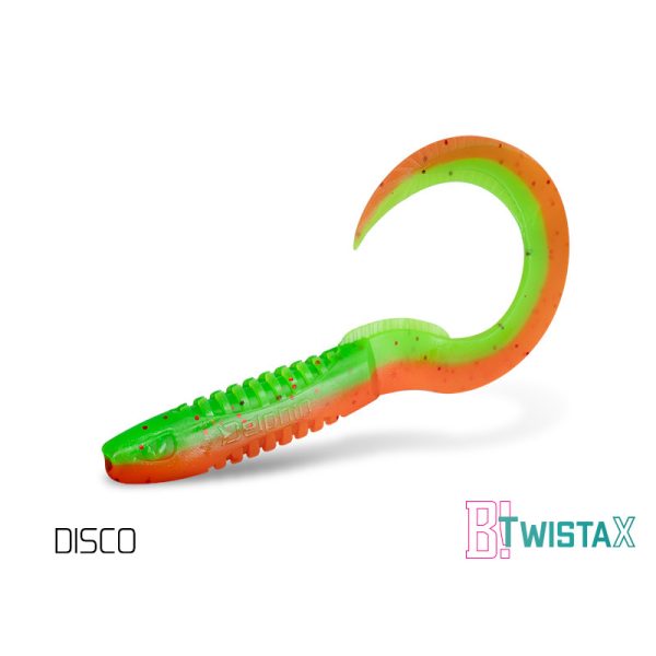 Delphin TwistaX Eeltail UVs - Disco 6cm Kunststoffköder 5 Stk.