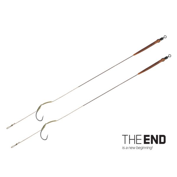 Delphin THE END Skin rig Gebundener Haken 20cm/25lbs/#8