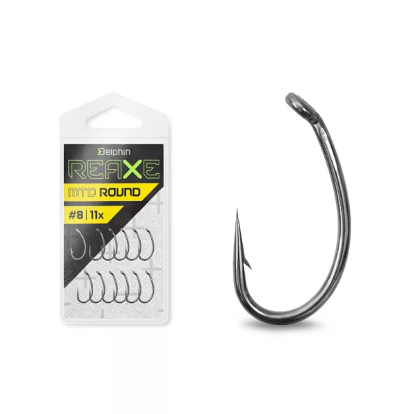 Delphin Reaxe MTD Round Öhr, Widerhaken Feeder Haken #12 11Stk