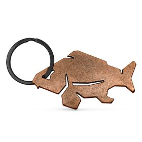 Delphin Carpener Flaschenöffner-Schlüsselanhänger Bronze