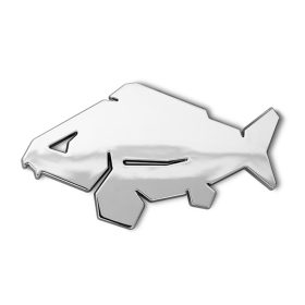 Delphin Carp 3D Aufkleber Chrom