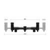 Delphin FlexiMag Buzz Verstellbarer 2-Ruten Buzz Bar L