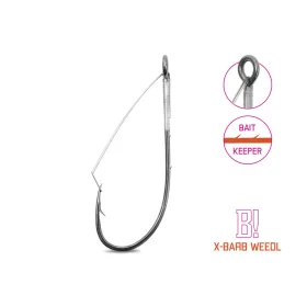 Delphin B! X-Barb Weedl 2/0 Weedless Cheburashka Haken 8Stk